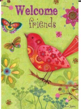 Briarwood Lane Premium House "Butterflies & Birds" Flag, 28"x40", New in Bag